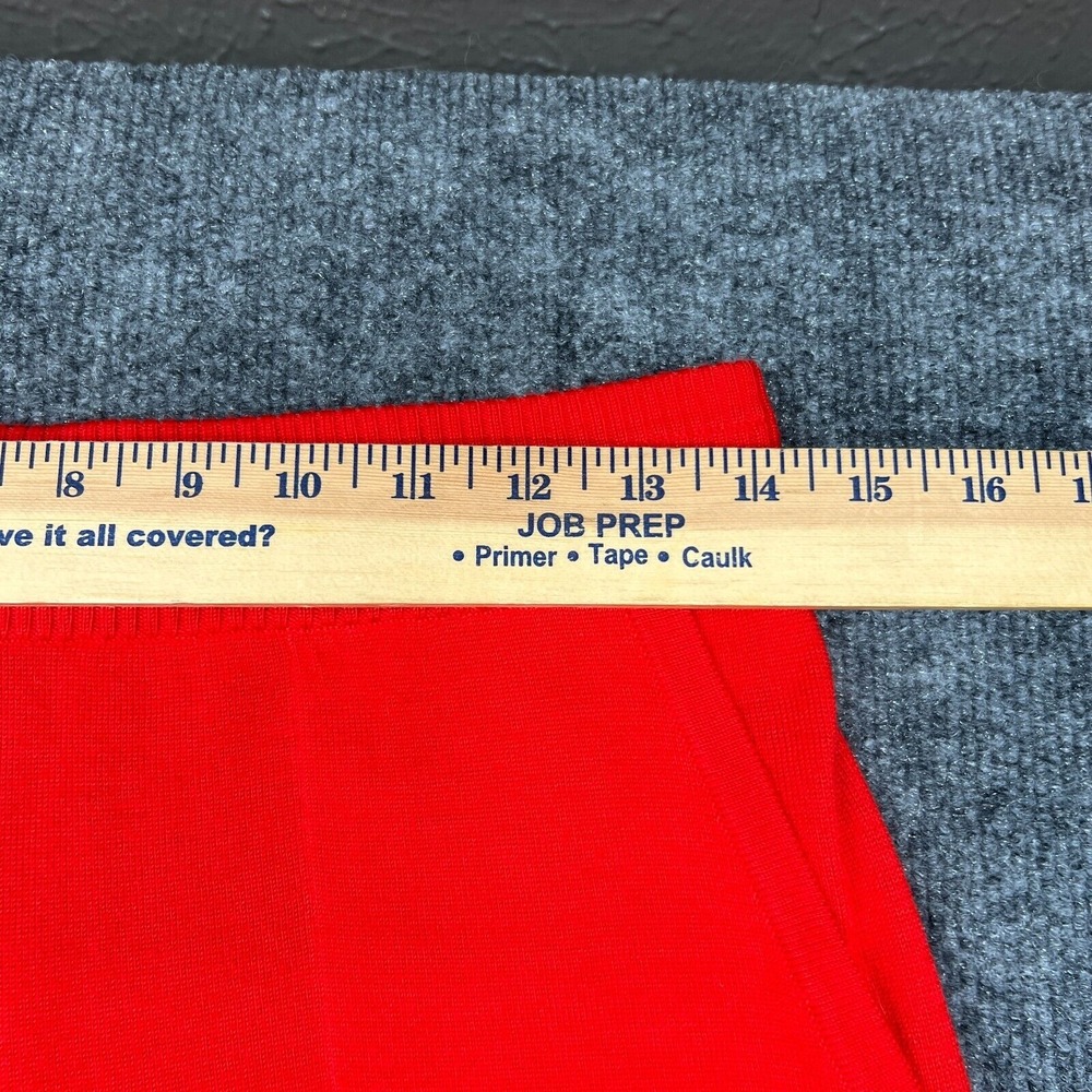 Vtg St John Sport Knit‎ Pants Women Medium Red Pull On Track Lounge - Picture 3 of 10